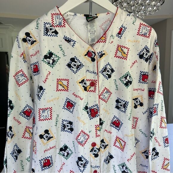 Disney Vintage Mickey Mouse Unlimited One Piece Sleepwear Pajamas Adult - Picture 3 of 14